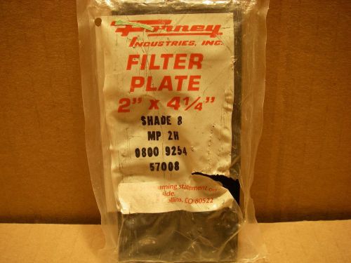 Forney Heat Treated Welding Glass Filter Plate 2&#034; x 4 1/4&#034; Filter #8