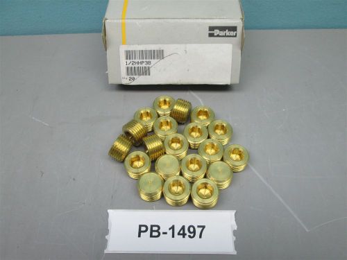 Box of 20 parker 1/2hhp3b - 1/2&#034; x 1/2&#034; brass plugs - new in box - old stock for sale