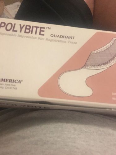 DENTAMERICA POLYBITE TRAYS QUADRANT BX/35 887 Disposable Impression Bite