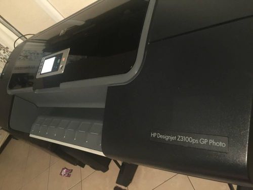 Hp designjet z3100 ps digital wide format 24 &#034; photo inkjet printer plotter for sale