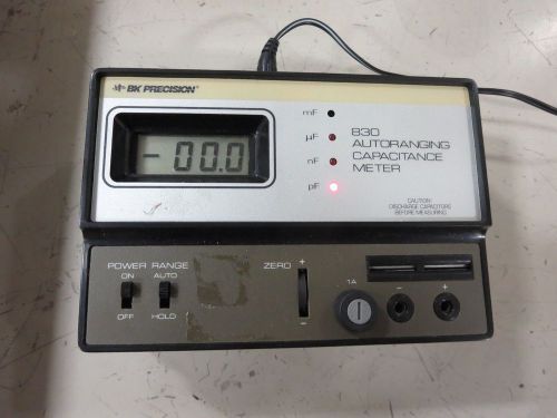 Bk precision, model 830, autoranging capacitance meter, with instruction manual for sale