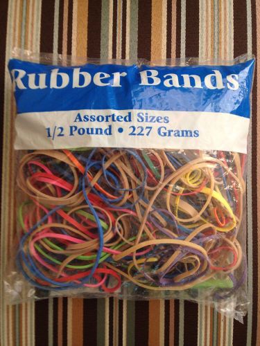 Rubber Bands Assorted Size 1/2 Pound 227 Grams