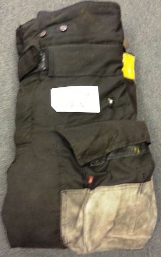 36x32 firefighter pants bunker turnout  fire gear - janesville black wear p618 for sale