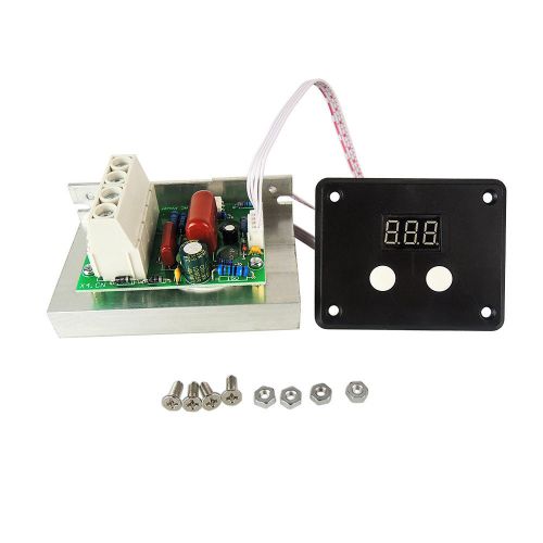 AC 220V 10000W 80A SCR Digital Voltage Regulator Speed Control Dimmer Thermostat
