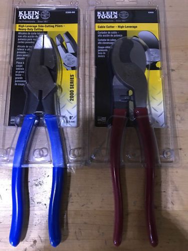 Kleins High Leverage Pliers And Cable Cutters Lot
