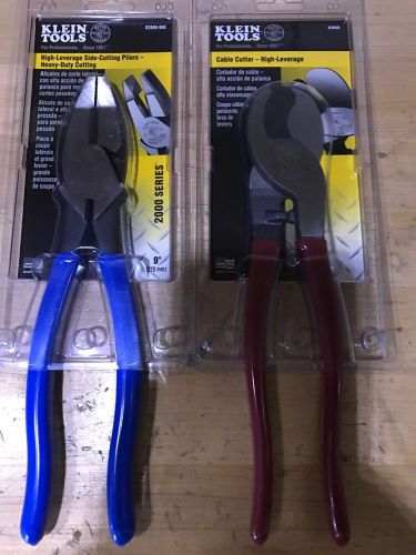 Kleins High Leverage Pliers And Cable Cutters Lot