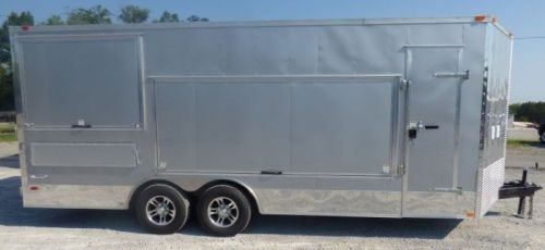 Concession trailer 8.5&#039; x 20&#039; silver frost catering event trailer for sale