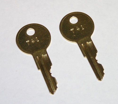 2 - T41 Replacement Keys fit Traulsen Refrigeration Equipment