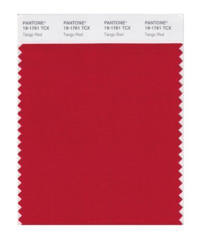 Pantone PANTONE SMART 19-1761X Color Swatch Card, Tango Red