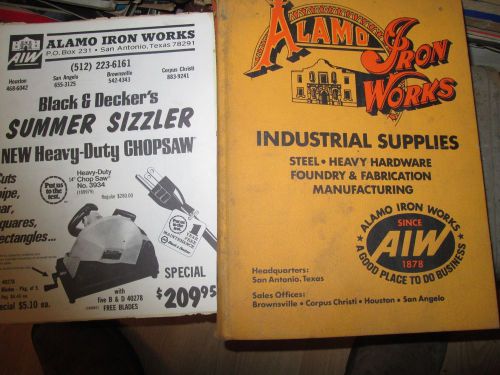 Vintage Catalog &amp; Brochure Industrial Heavy Equipment Alamo Iron Works