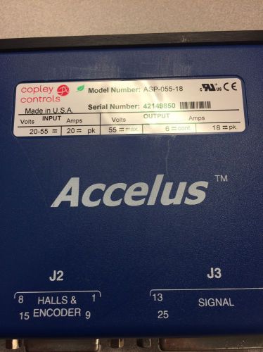 Accelus ASP-055-18 Copley Controls Motion Controller Servo *Bad IC Chip*