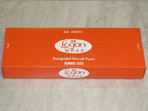 logan Interfolded Dry Waxed Deli Paper,10.75&#034;Length X 15&#034; Width,White-500 sheets