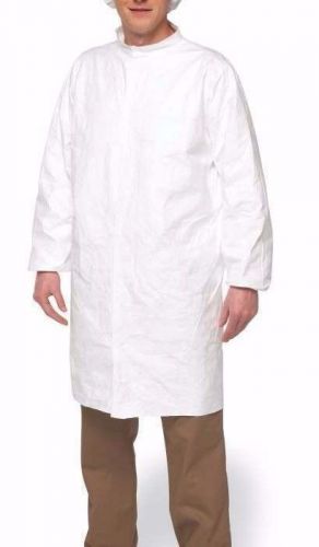 Tyvek isoclean frock white lab shop coat 2xl case 30 dupont sterile free ship for sale