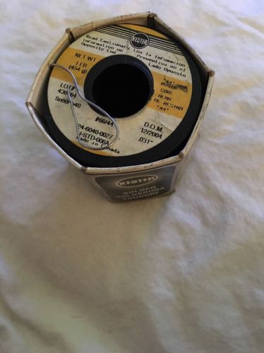 Kester 24-6040-0039 sn60pb40 .040&#034; #66/44 rosin core solder wire 1lb 454 g new for sale