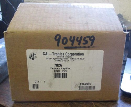 NEW GAI TRONICS SINGLE PARTY AMPLIFIER ENCLOSURE 702A