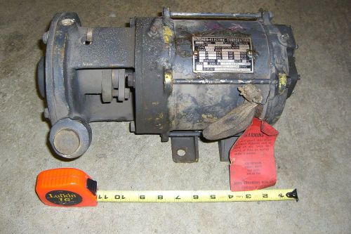1&#034; x 1 1/4&#034; bronze centrifugal pump water allis chalmers 1/4 hp 440v for sale