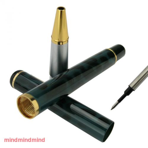 Baoer 801 Dark Green Barrel Black Leopard Roller Ball Pen