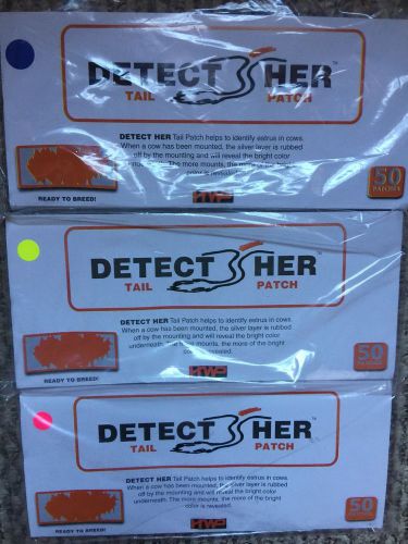 Detect-Her Tail Patch AI Breeding Cattle Heat Detection Patch Bundle Of 50