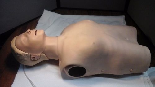 Laerdal skillguide rescusci anne torso cpr manikin #31001601 w carry bag for sale