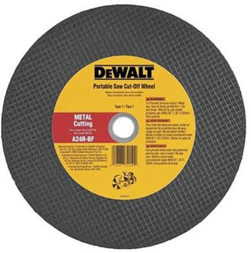 Dewalt Tools 14&#034; x 1/8&#034; x 1&#034; Metal Portable Saw Cut Off Wheel