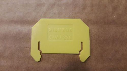 Used siemens 8wa1 820 - lot of 30 - terminal block barrier 1mm yellow for sale