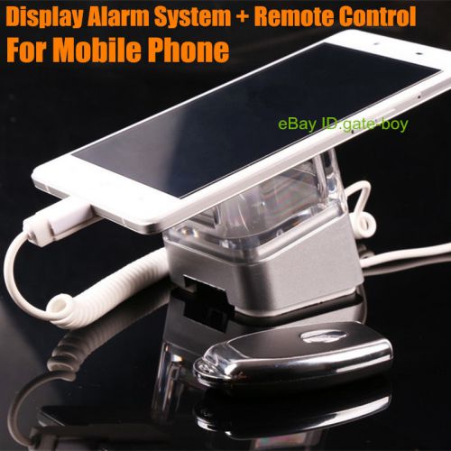 2x Cell Mobile Phone Security Display Alarm System Holder + 1x Remote Controller