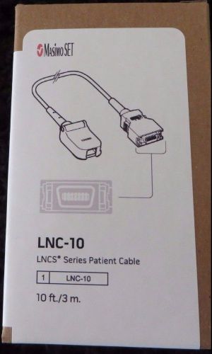 Masimo LNC-10 LNCS Series Patient Cable. Ref# 1814