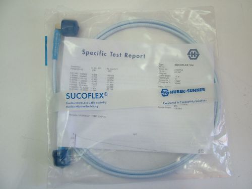 RF Test Cable N Type (M) N Type (M) Sucoflex 104 18GHz New 651541