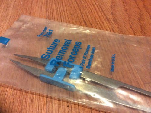 ASCEP Inc Suture Removal Forceps 5&#034; Stainless Steel Unopened Unused
