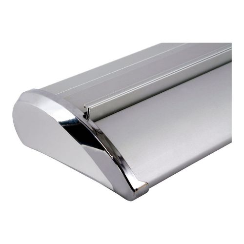 HOT! 33&#034;W x 79&#034;H Silver Cap Broad Base Roll Up Banner Stand