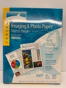 Great White 8.5X11 Imaging &amp; Photo Paper 100 Sheets Matte Finish 92 Ultra White