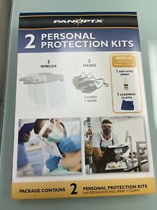 Panoptx 2 personal Protection Kits New in Box (Face Shields &amp; Masks)