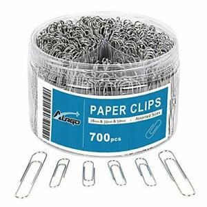 700 Paper Clips,Medium and Jumbo Size,Paperclips for Office School and