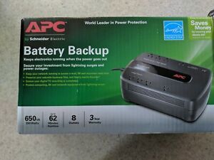APC Battery Backup  6 outlets  BE650G1 with new Battery