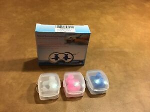 Trcviove UTT Spiral Swimming Earplugs (One Size|3 Pairs-(blue,pink,white))