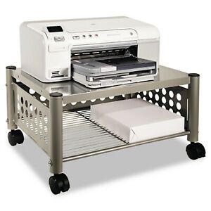 Vertiflex Underdesk Machine Stand, 1-Shelf, 21-1/2 x 17-3/4 x 11-5/8, Matte Gray