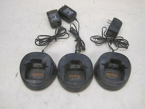 Lot Of 2 Motorola WPLN4202A Battery Chargers With Power Cords FREE SHIPPING