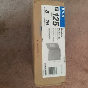 Eaton BR816L125RP 125A 16-Poles Metal Main Lug Loadcenter 3.56 Lx11 Wx13 H in.