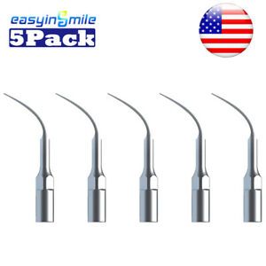 G4 Dental Ultrasonic Scaler Scaling Endo Perio Clean Tip Fit EMS/Woodpecker 5pcs