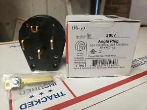 Pass &amp; Seymour 3867 Angle Plug 30a &amp; 50a 120/250V 3p 4w NEW