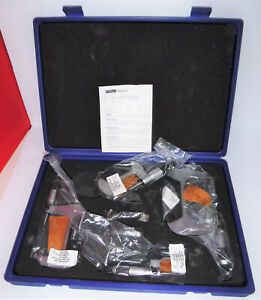 Fowler 0-4&#034; Outside Inch Micrometer Set, 4pc # 72-229-214 Complete w/Wrench ++!