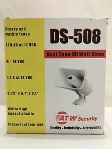 ATW Security DS-508 6&#034;x8&#034; Dual Tone 30W Siren  new