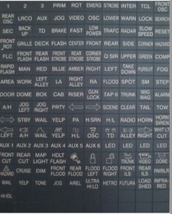 Federal Signal Smart Siren Legend Sticker Sheet 8572294D SS2000 Pathfinder