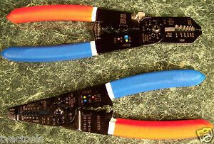 2pc 8&#034; and 9 &#034; Professional WIRE STRIPPER CRIMPING TOOL Crimp Strip coax