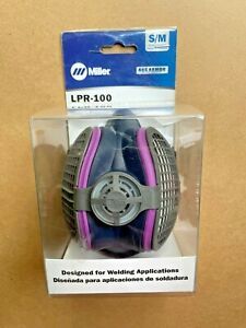 Miller Electric ML00894 Half Mask Respirator LPR-1OO W/P1OO Filters Size: S/M