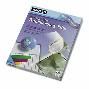 Apollo Color Laser Transparency Film, Letter, Clear, 50/Box CG7070 VCG7070E-A  -