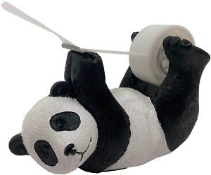 ANIMMO Panda Style Desktop Tape Dispenser with Steel Teeth Tape Cutter, Tape Hol