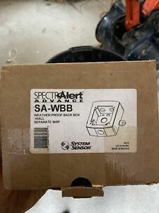 (NEW) SPECTRALERT SYSTEM SENSOR SA-WBB WEATHER PROOF BACK BOX