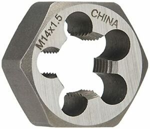 Drill America DWT Series Qualtech Carbon Steel Hex Threading Die M14 1.5 Size