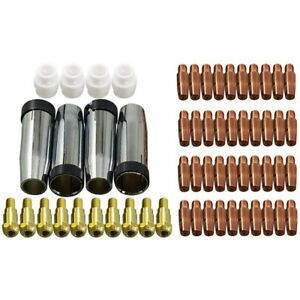 Contact Tip Conical Gas Nozzle Tip Holder &amp; 24KD MB24 MIG MAG Welding Torch